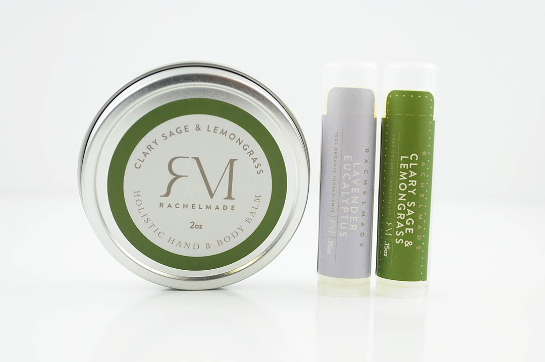 BALANCE Clary Sage + Lemongrass Balm Gift Set Rachelmade Products